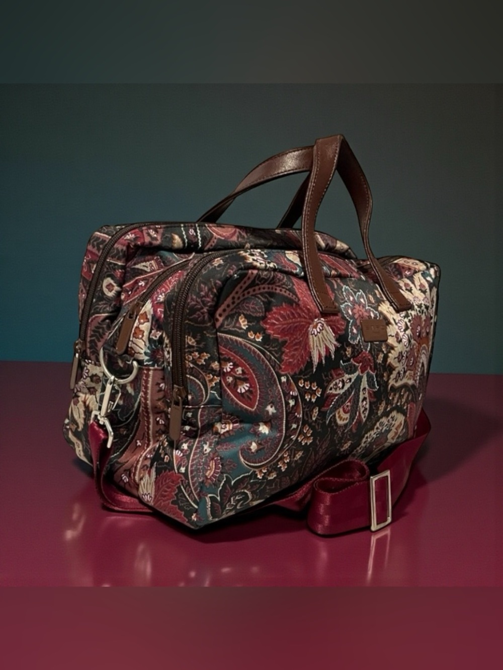 Etro Paisley Nylon Crossbody/Messenger Bag - Picture 6 of 11